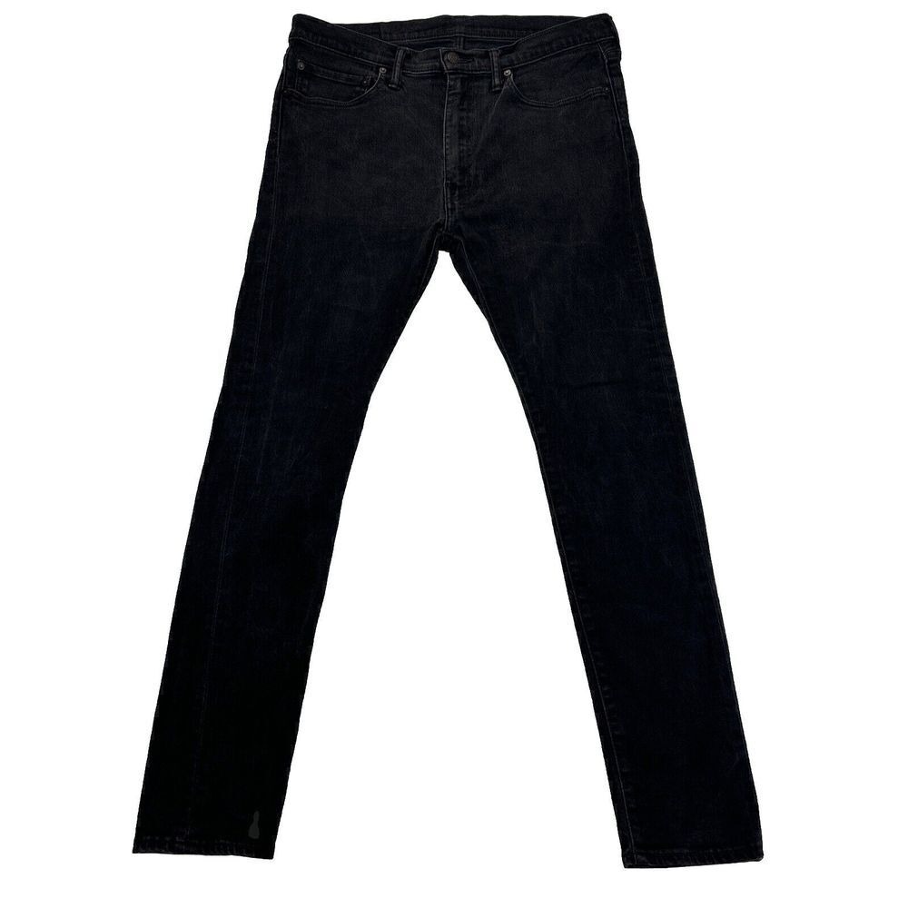 Levi's 511 Mens Jeans 36x31 Slim Fit Black Workwear Academia Casual Stretch